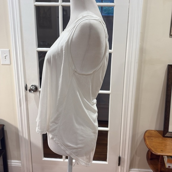 Eyelash Couture white tank. Size L - Picture 3 of 6